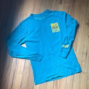 Neff Blue and Yellow Long Sleeve Tee